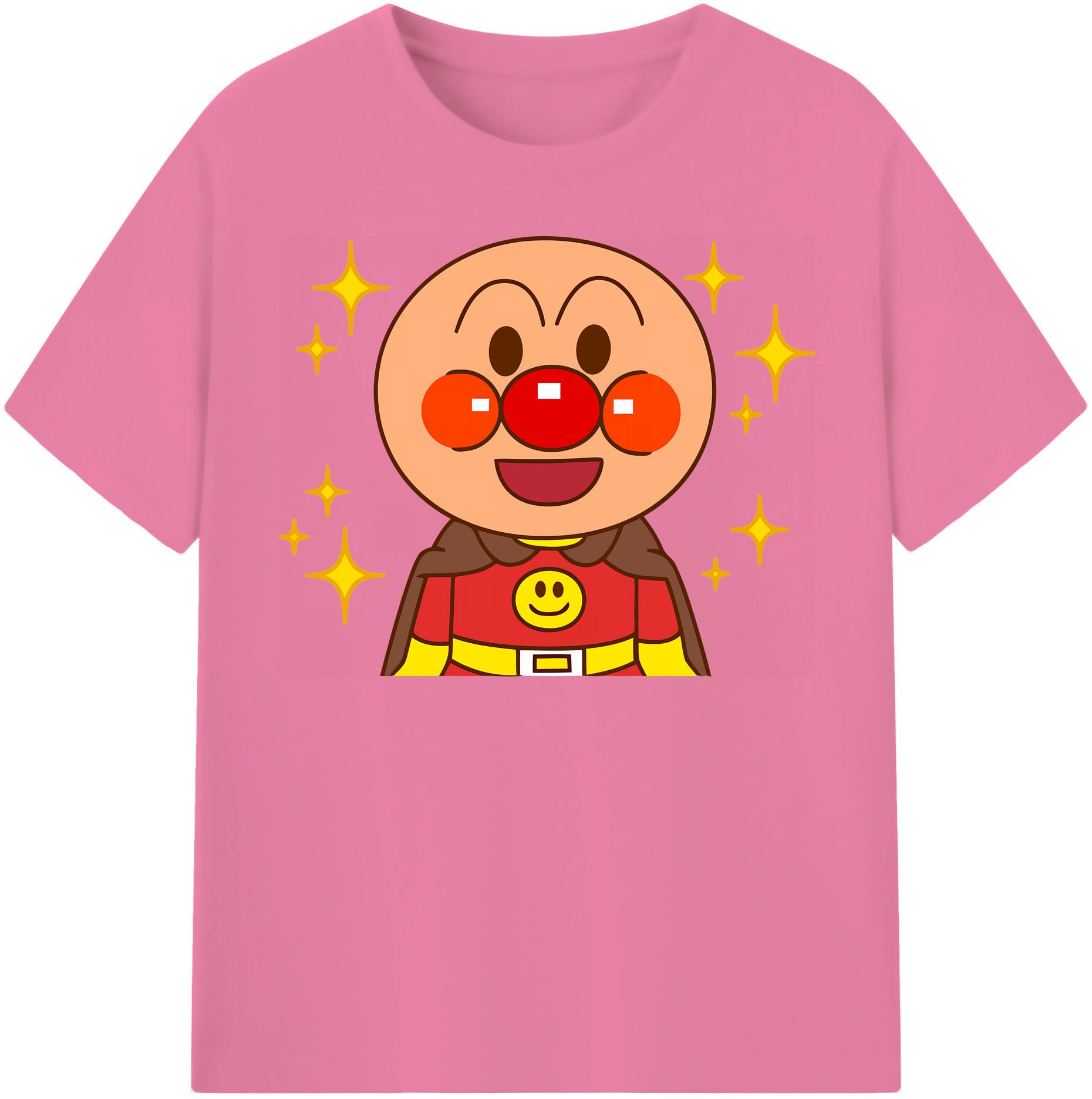 （画像用） アンパンマン Anpanman 綿100％半袖Tシャツ（フロントプリント）